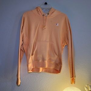 peach champion hoodie